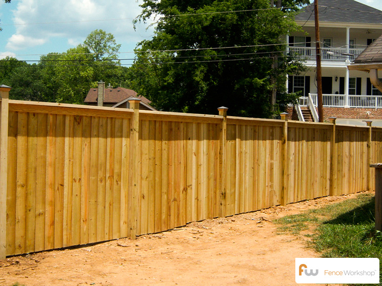 The Boulevard™ Picture Frame Wood Privacy Fence Pictures & Per Foot