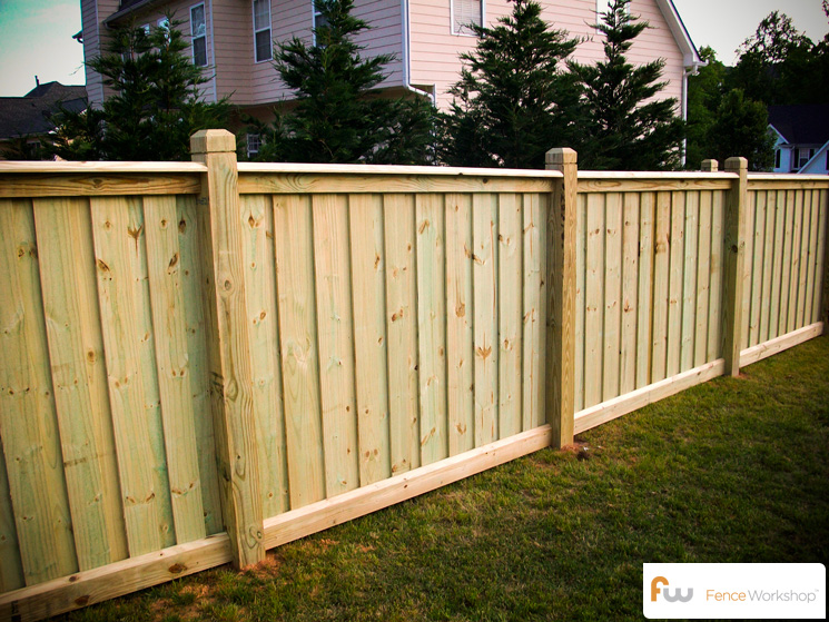 How To Install A Wooden Fence Next To A House