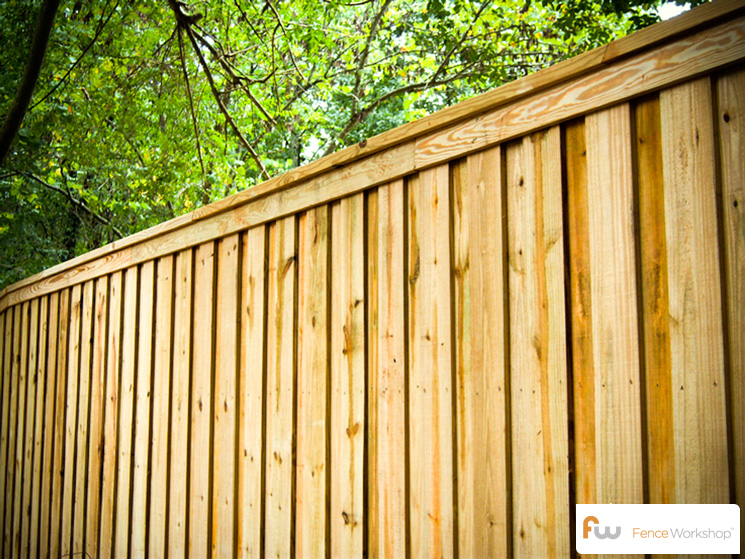 Privacy Wood Fence - Spruce Stockade Fence Panels - HOOVER FENCE