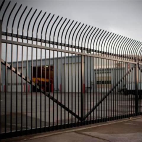 Industrial security fence installation in Marietta, GA