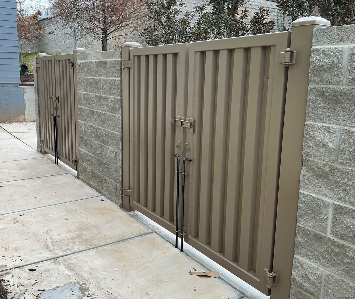 Dumpster gate repair and replacement installation in Atlanta, GA