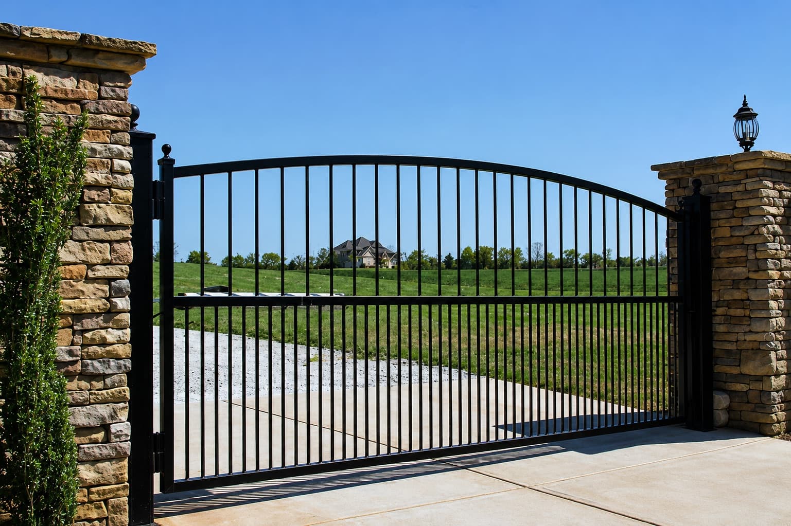 Custom residential driveway gate installation in Atlanta, GA