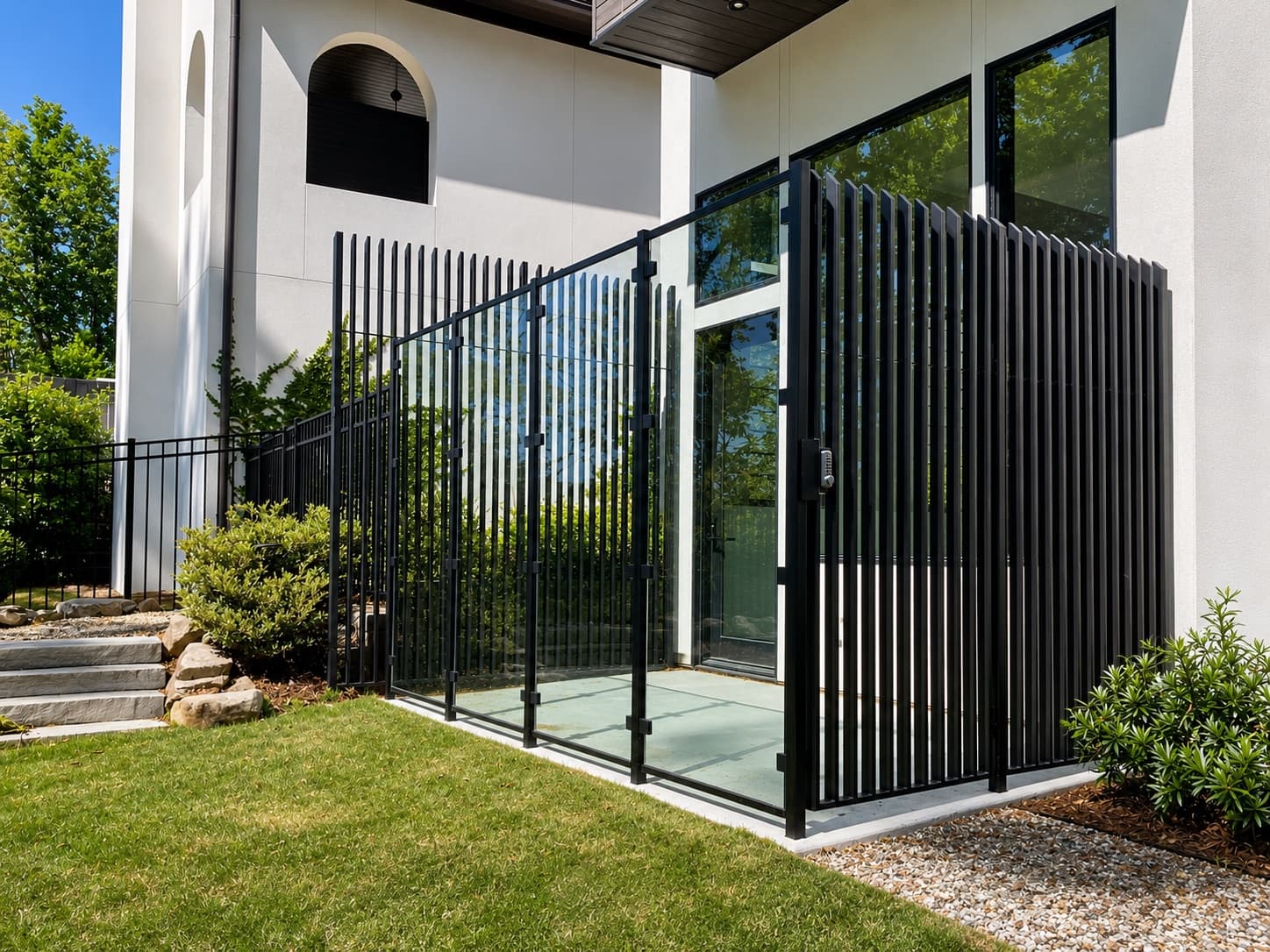 Custom residential fence installation in Atlanta, GA by Fence Workshop