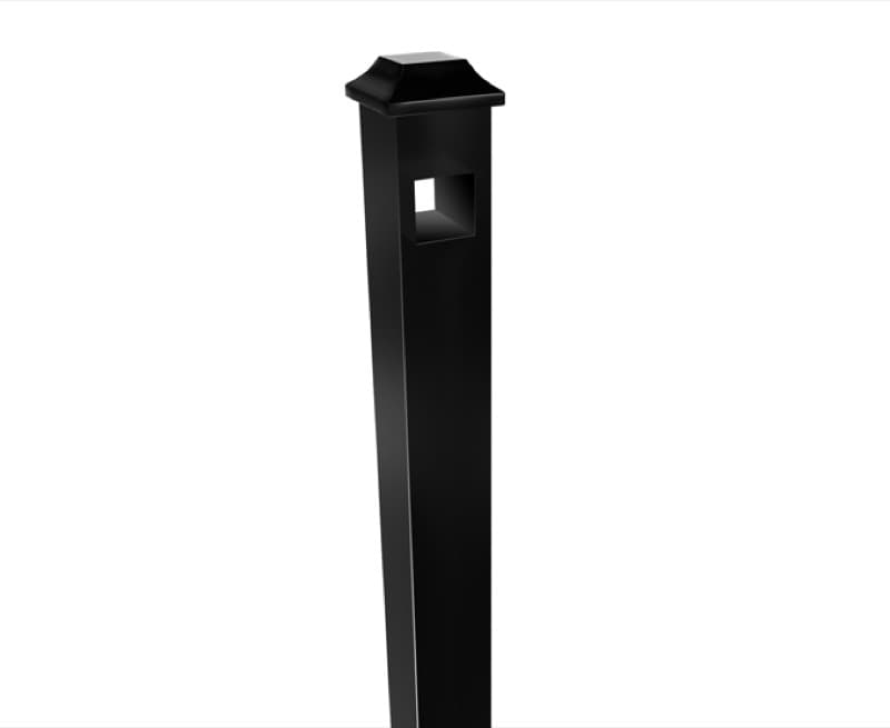 Aluminum fence posts — line, corner, end, and gate posts