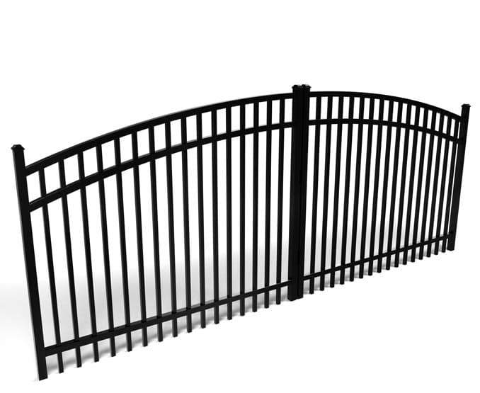Aluminum driveway gate