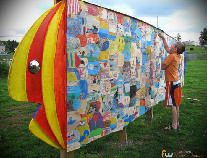 colorful-fish-fence Colorful Fish Fence