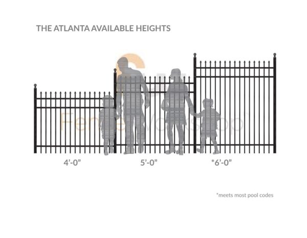 ATLANTA Available Fence Heights