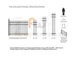 ATLANTA Aluminum Fence Panel Specifications
