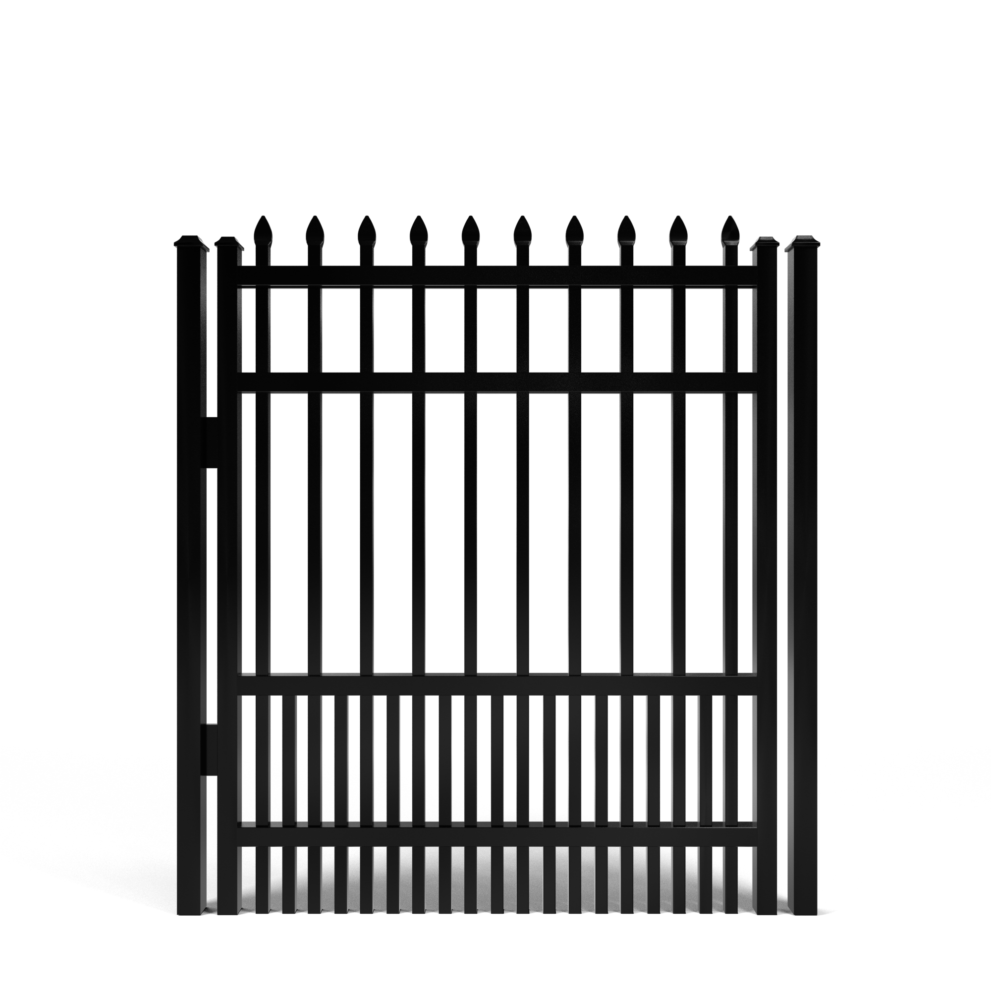 Avalon Spear Top with Puppy Picket Aluminum Walk Gate