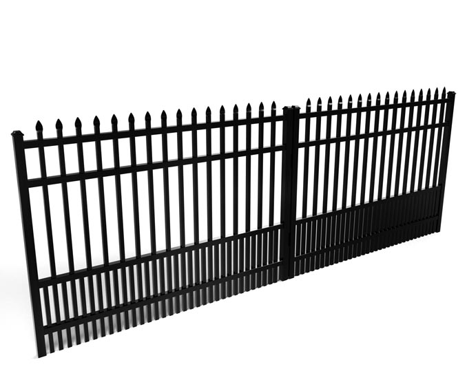 Avalon Spear Top Aluminum Driveway Gate For People With Dogs