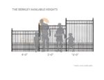 BERKLEY Fence Available Heights