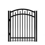Candler Decorative Arched Aluminum Walk Gate