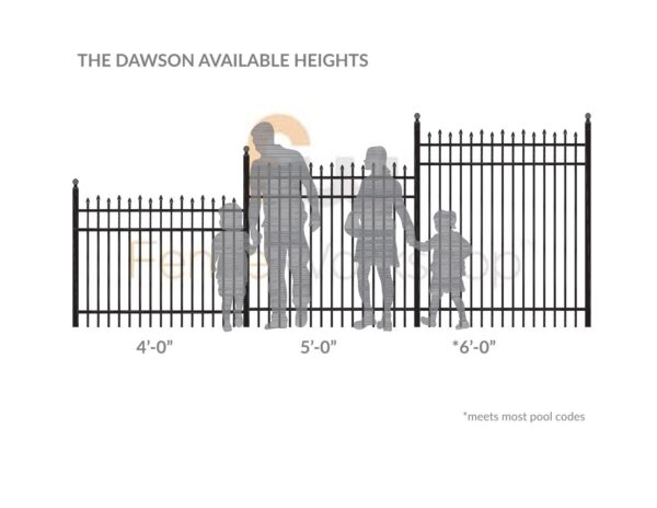 DAWSON Available Fence Heights