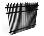 Dunwoody Fence Panel Black Aluminum