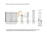 SAVANNAH Metal Fence Panel Specifications