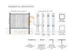 SAVANNAH Metal Fence Post Specifications