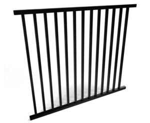 Savannah Smooth Top 2 Rail Metal Fence Panel