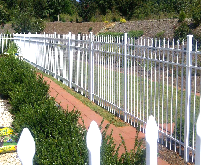 3 Rail Spear Top Aluminum Fence Panel | Fence Workshop
