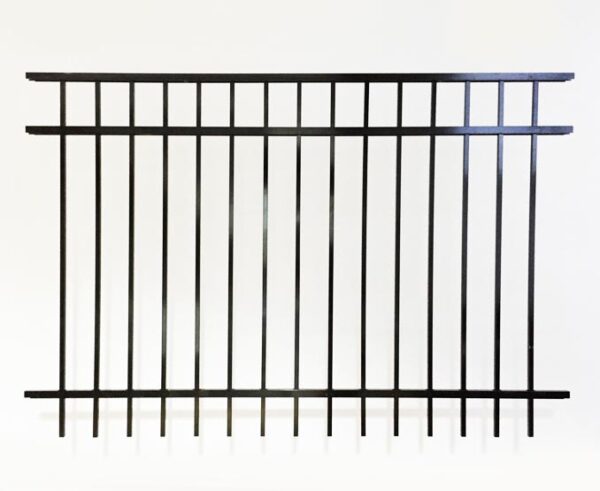 Brookhaven 3 Rail Smooth Top Metal Fencing