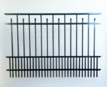 Cobb Aluminum Smooth Top Fence Panel With Puppy Pickets