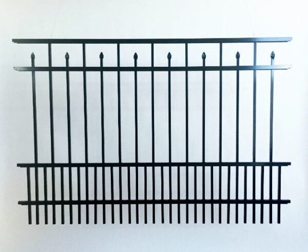 Cobb Aluminum Smooth Top Fence Panel With Puppy Pickets