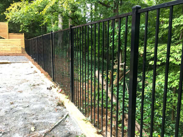 2 Rail Smooth Top Aluminum Fence