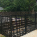 3 Rail Smooth Top Double Picket Aluminum Fence