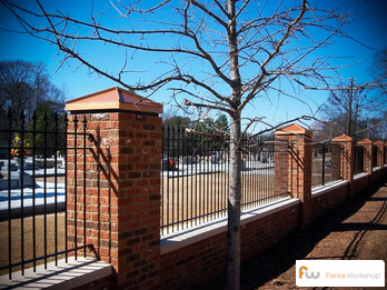 Wrought iron fencing by Fence Workshop in GA, FL and NC.