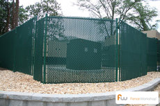 Chain link fencing privacy slats supply, installation and delivery in Georgia, Florida and North Carolina.