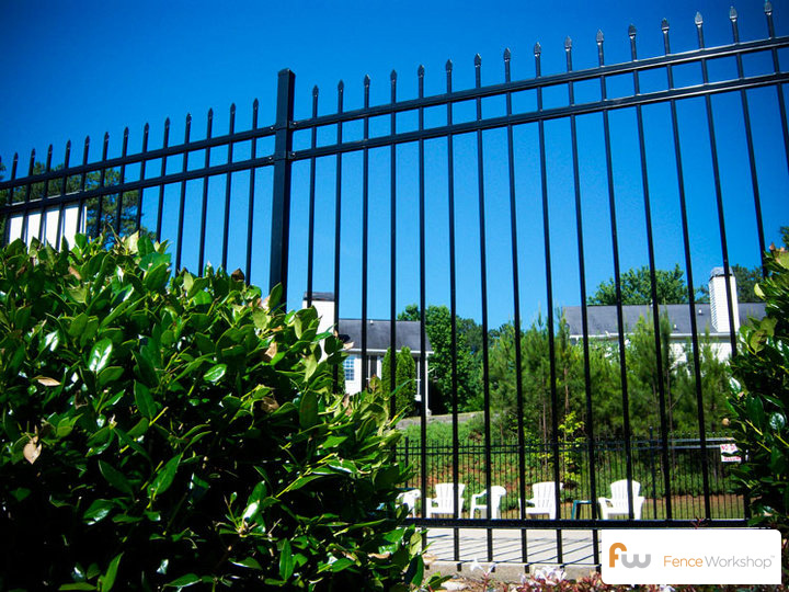 Steel fencing installation in Athens, GA