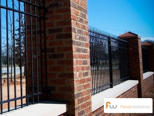 Wrought iron pool fences